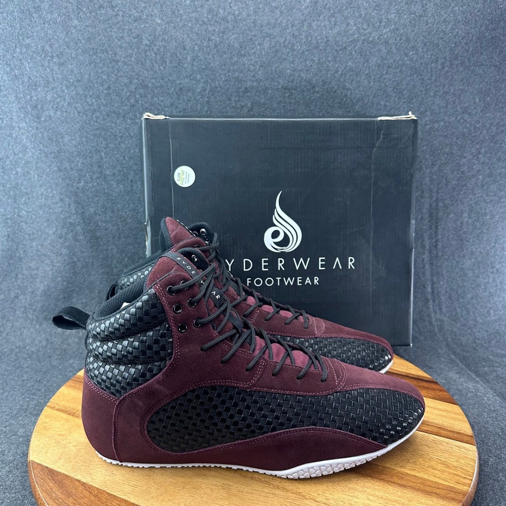 Ryderwear D-Mak Carbon Mens Burgundy Black Shoes High Top US Size 13